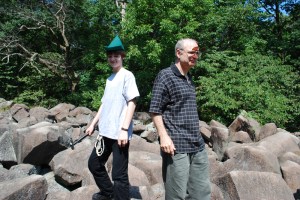 Gary and Patrick Myers at-Ringing Rocks County Park