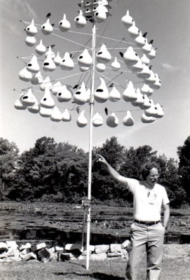 James Hill at the Purple Martin Conservation Association in Edinboro, PA