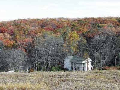 The veranda side of the house from the First Field 
